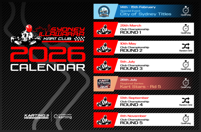 2026 SIKC Calendar (Preliminary)